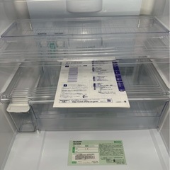 【美品】SHARP 3ドア冷蔵庫 350L 2016年製 SJ-PW35C-Cの画像