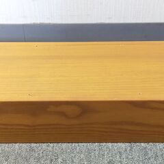 △ 木製踏み台  踏台 ふみだい 木製 高さ 10cm 横幅 74cm 奥行 23.8cm 傷ありの画像