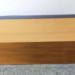 △ 木製踏み台  踏台 ふみだい 木製 高さ 10cm 横幅 74cm 奥行 23.8cm 傷ありの画像