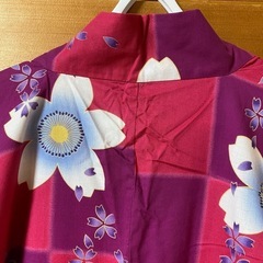 美品　浴衣　フリーサイズ　子供〜大人レディースの画像