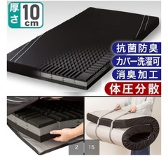 【ニトリ】体圧分散に優れた3層構造敷ふとん ダブル(N-CUBE D)の画像