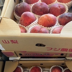 山梨県産　桃　なつっこ　本日のサービス品の画像