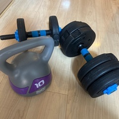 ダンベル＋ケトルベル 3点セットの画像