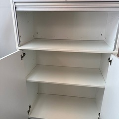中古　IKEA シャッター付きキャビネット　鍵なしの画像