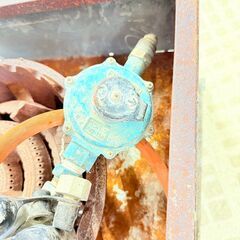 タチバナ 鋳物コンロ TS-2101 LPガス 五右衛門風呂台座付き の画像