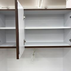 ★リユースのサカイ春日部店★KJ11124  食器棚 ブラウン H181×W89×D42 クリーニング済みの画像