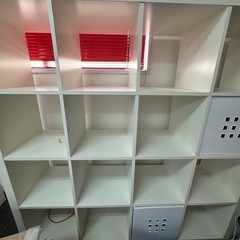 中古　IKEA 棚3台　ガラステーブルの画像