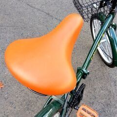 Folding Bicycle 20インチ 折りたたみ自転車 6段変速 鍵無し グリーン系 折り畳み コンパクト 小型 札幌市 中央区 南12条の画像