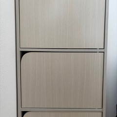 カラーボックス、扉付きの画像