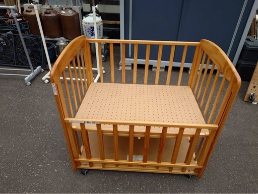 ○ カトージ KATOJI ベビーベッド ナチュラルカラー 木製