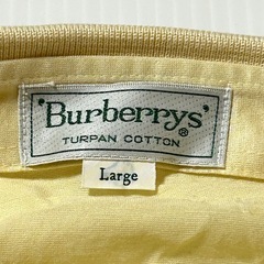 Burberrys' バーバリー 半袖 ポロシャツ メンズ L 大きいサイズ 黄 イエロー ビンテージの画像