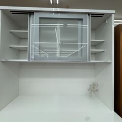 ★リユースのサカイ春日部店★KJ11127 ニトリ 食器棚 ホワイト H202×W120×D53 クリーニング済みの画像