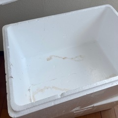 発泡スチロール　箱　蓋付き２個の画像