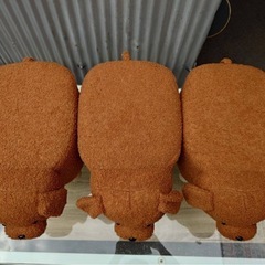● トイプードル 3点 あります  1点につき880円 動物 アニマル スツール 椅子 イス いす 木製 脚 北欧風 ミニ チェア インテリア 中古 ③の画像