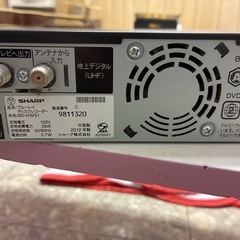 【訳あり・ジャンク】AQUOS ブルーレイレコーダー BD-HW51の画像