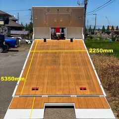 【K-0008】日野レンジャー FE7JL 増トン ユニック付 セルフローダー ローダー H24年 3段フックイン 6900kg 車検 リモコン付 メッキパーツの画像