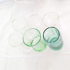 透明グラス6個 / コースター（新品）の画像