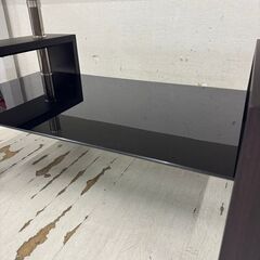  24801  2段センターテーブル　ガラスローテーブル    ◆大阪市内・東大阪市他 6,000円以上ご購入で無料配達いたします！◆ ※高槻・枚方方面◆西宮・尼崎方面◆生駒方面　それぞれ条件付き無料配送あり！            の画像