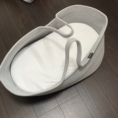 	PUPPAPUPO クーファン ロープ編み 敷きマット付き クーハン ベビーキャリー かご ベビー バスケット 赤ちゃん 退院 シンプルの画像