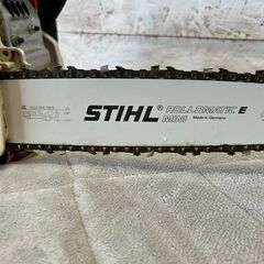 【STIHL】スチール エンジンチェーンソー MS170C 動作確認済 チェーンソー 木工 伐採機 軽量 コンパクト エンジン 状態良好 Y1976の画像