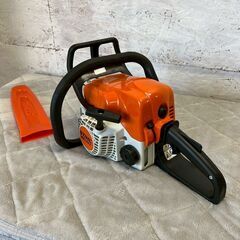 【STIHL】スチール エンジンチェーンソー MS170C 動作確認済 チェーンソー 木工 伐採機 軽量 コンパクト エンジン 状態良好 Y1976の画像