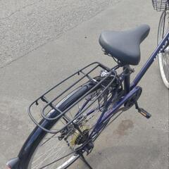 【売約済み】27インチ 🚲 中古 ノーパンク 自転車 13,800円 🔁6段切替 🔑鍵新品 💡オートライト付 新規防犯登録料コミ 868の画像