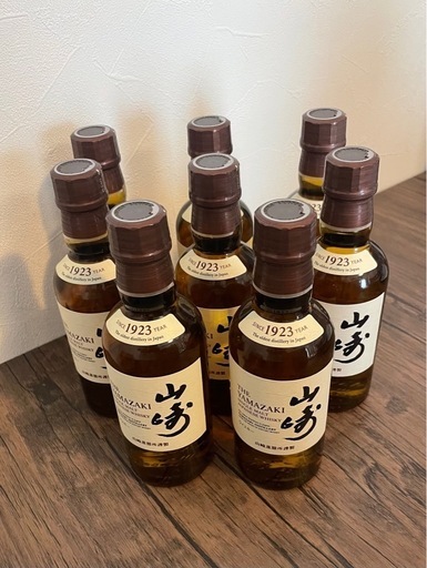 【中古】 ウイスキーミニボトル、８品 山﨑ミニボトル8本セット (K) 竹下のウイスキーの中古あげます