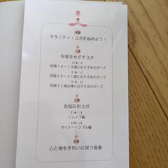 DVD付きマタニティヨガ本の画像