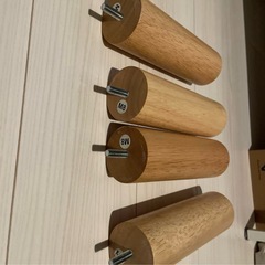 無印良品 木製ベッド脚 4本セット26cm, M8の画像