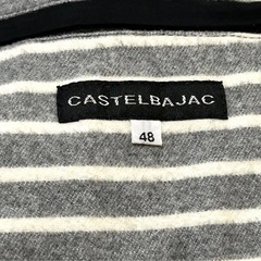 CASTELBAJAC カステルバジャック フード付き ダウンジャケット メンズ Mサイズ ラクーンファー ウールの画像