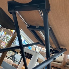 ⚡️昇降テーブル⚡️リフティングテーブル⚡️ウッド調⚡️アイアン⚡️2292の画像