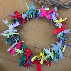 手作りリース　ハンドメイドの画像
