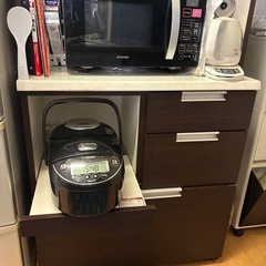 ニトリ✴︎食器棚✴︎キッチンボード✴︎ブラウンの画像