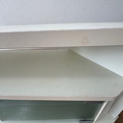 ホワイト　テレビボード　三角コーナーの画像