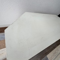 ホワイト　テレビボード　三角コーナーの画像