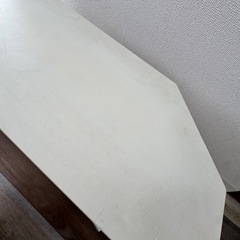 ホワイト　テレビボード　三角コーナーの画像