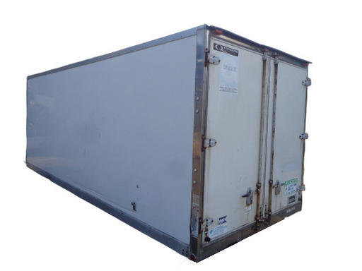 トラックコンテナ 箱 4ｔ 5850x2300x2220 アルミバン 冷凍冷蔵 保冷 倉庫 物置 ガレージ コンテナハウス 愛媛より