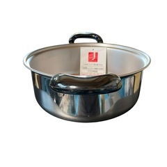 ● 【未使用品】両手鍋20cm J-20W IH コンロ　両方OKの画像