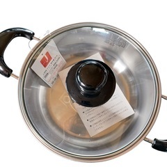 ● 【未使用品】両手鍋20cm J-20W IH コンロ　両方OKの画像