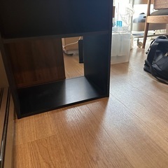 カラーボックス2個　ブラックの画像