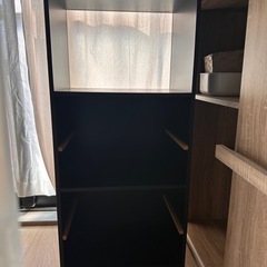 カラーボックス2個　ブラックの画像