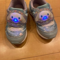 シナモロール　光る靴　サンリオ　水色 17㎝の画像