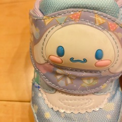 シナモロール　光る靴　サンリオ　水色 17㎝の画像