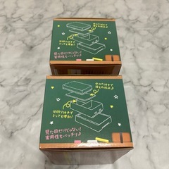 おもしろ人気雑貨シリーズ　跳び(弁当)箱　とびばこ　２個セットの画像