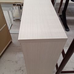 リユースのサカイ栃木店★ジモティ割あり★  本棚 ライトベージュ W90×D31×H88.1 クリーニング済み TC10020の画像