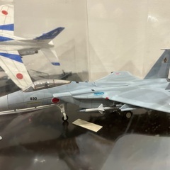 飛行機模型　ブルーインパルス  戦闘機　ケース付き　の画像