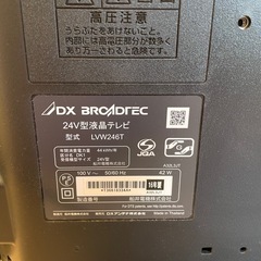 24V型テレビの画像