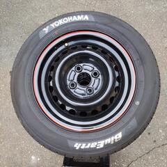 スチールホイールと夏タイヤセットの画像