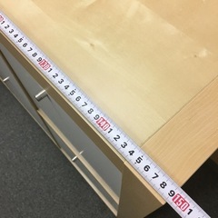 棚　ブロック棚　キャビネット　白　茶色の画像