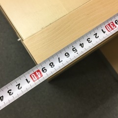 棚　ブロック棚　キャビネット　白　茶色の画像